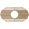 Ekena Millwork Chrysler Wood Fretwork Pierced Ceiling Medallion, Red Oak, 18"W x 9"H x 4 3/4"ID x 3/8"T CMWP18X09X0375CSRO - alternate 4